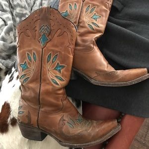 Size 8 big star cowgirl dress boots